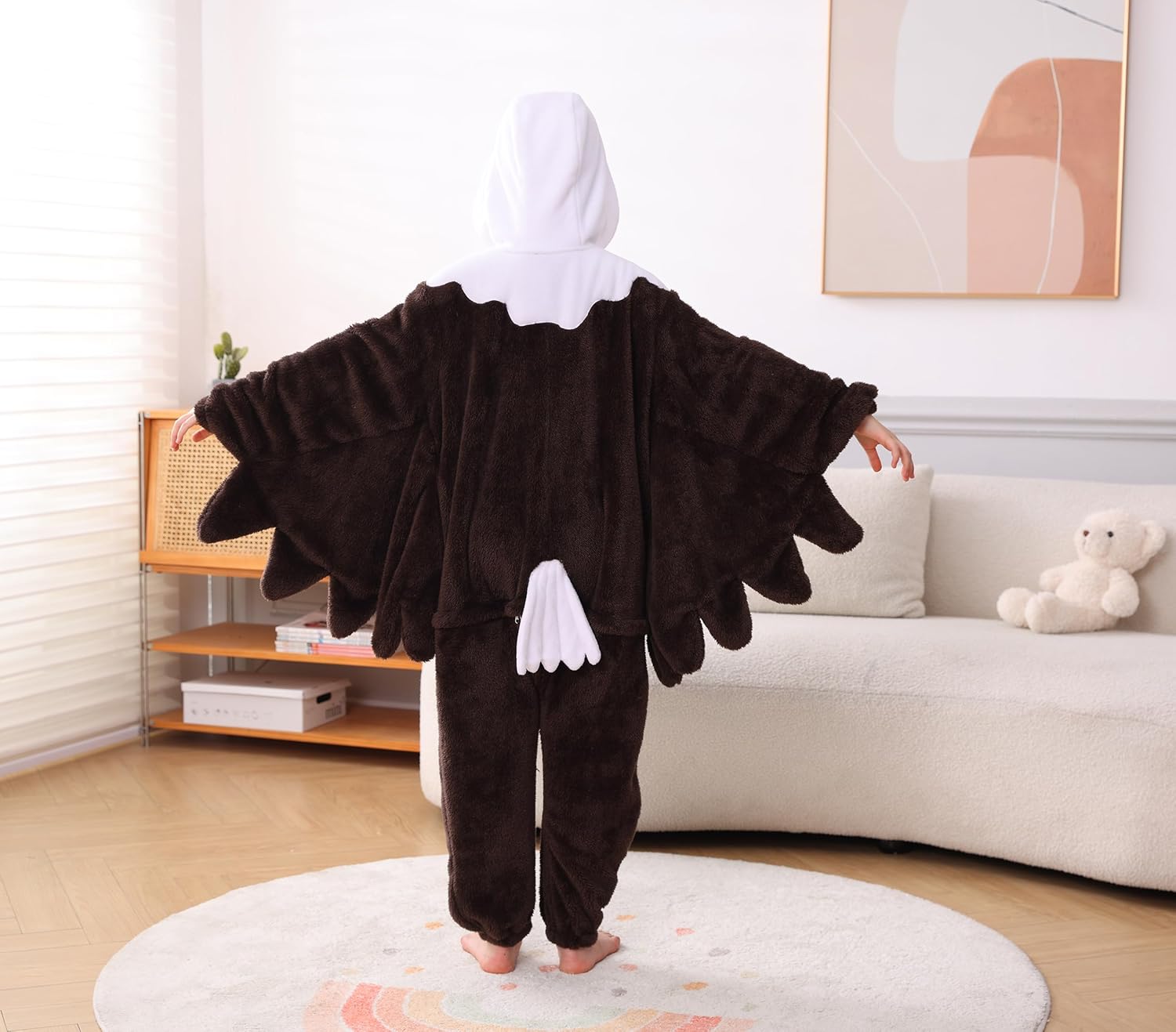 Magicmode Animal Onesie Pajamas for Kids, Soft Flannel Halloween Cosplay Costume for Boys Girls - Image 5