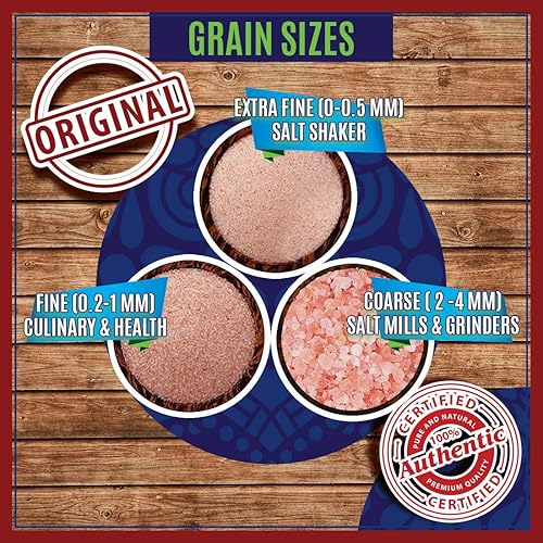 Miniatura 5 de Sal rosa del Himalaya gourmet 5 libras grano grueso para molinillos y molinos sal de baño sal marina sal rosa del Himalaya minerales esenciales y