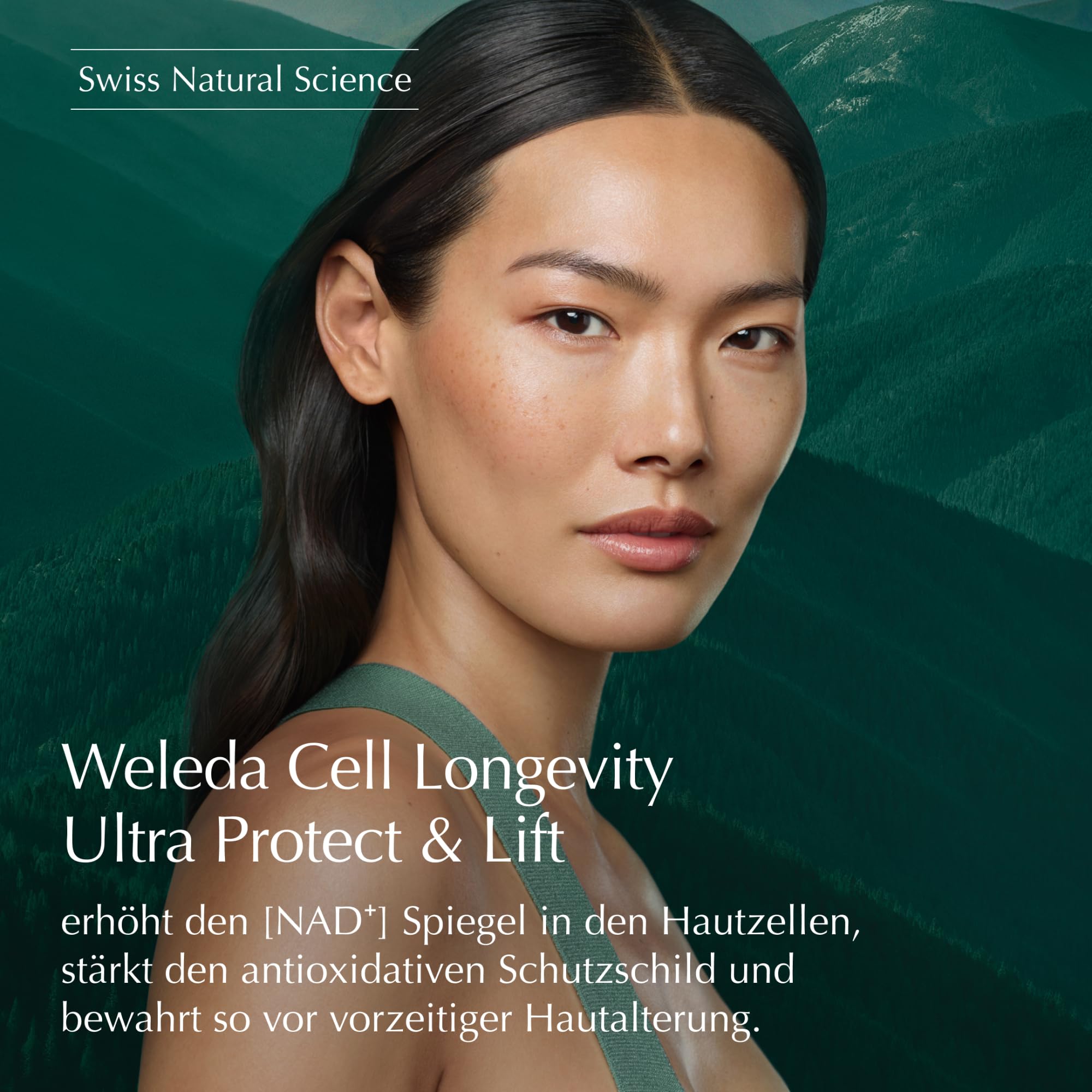 WELEDA Cell Longevity Ultra Protect & Lift Eye Perfection Cream Augenpflege | Augencreme mit [NAD⁺] Booster & Astaxanthin reduziert Falten & strafft die Augenpartie (Naturkosmetik, vegan, 15ml)