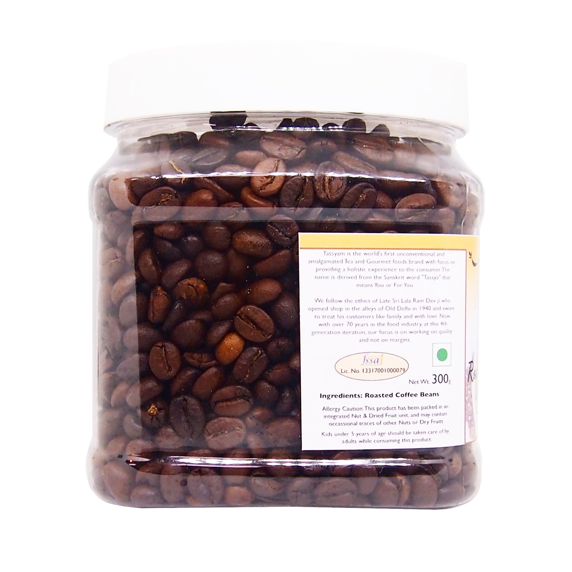 Tassyam Roasted Arabica Coffee Beans 300g Jar - Image 3 thumbnail