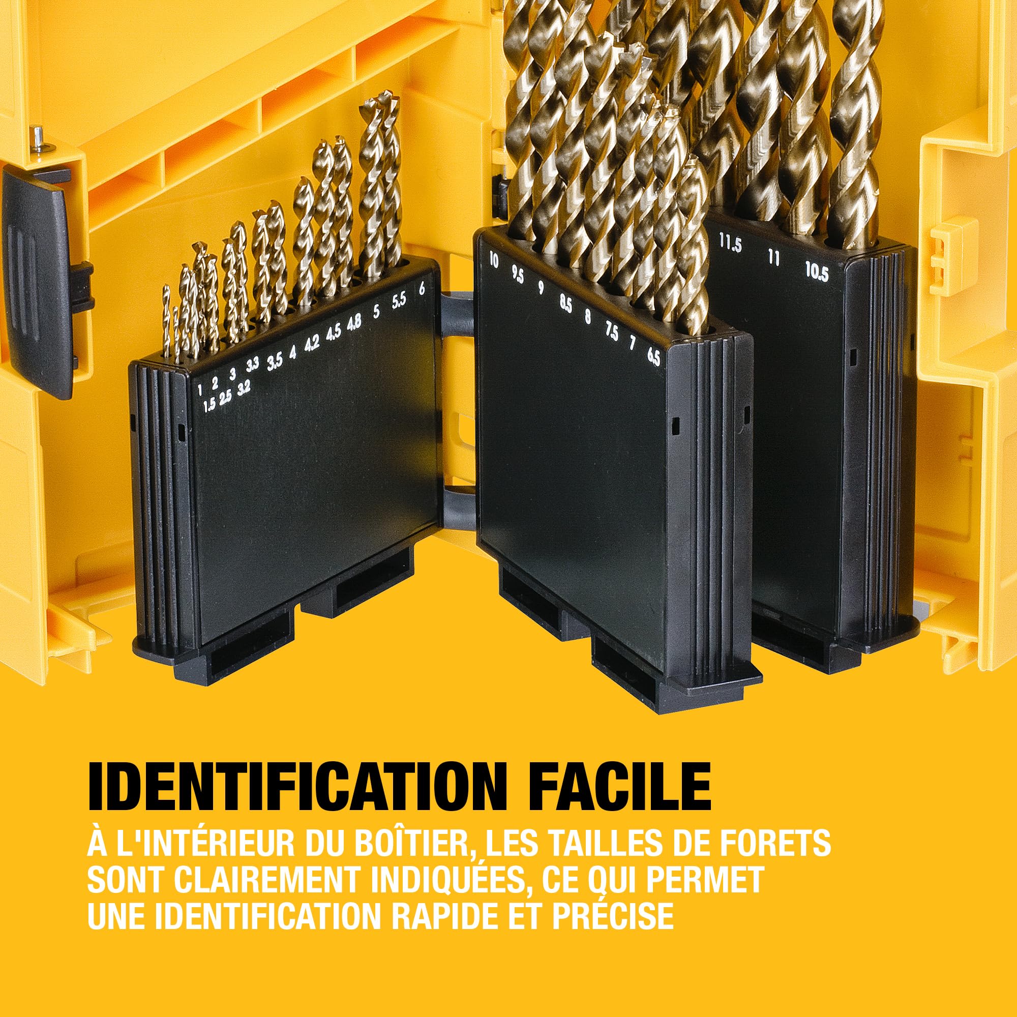 DEWALT - Foret métal HSS-G - Coffret de 29 pièces, DT7926-XJ