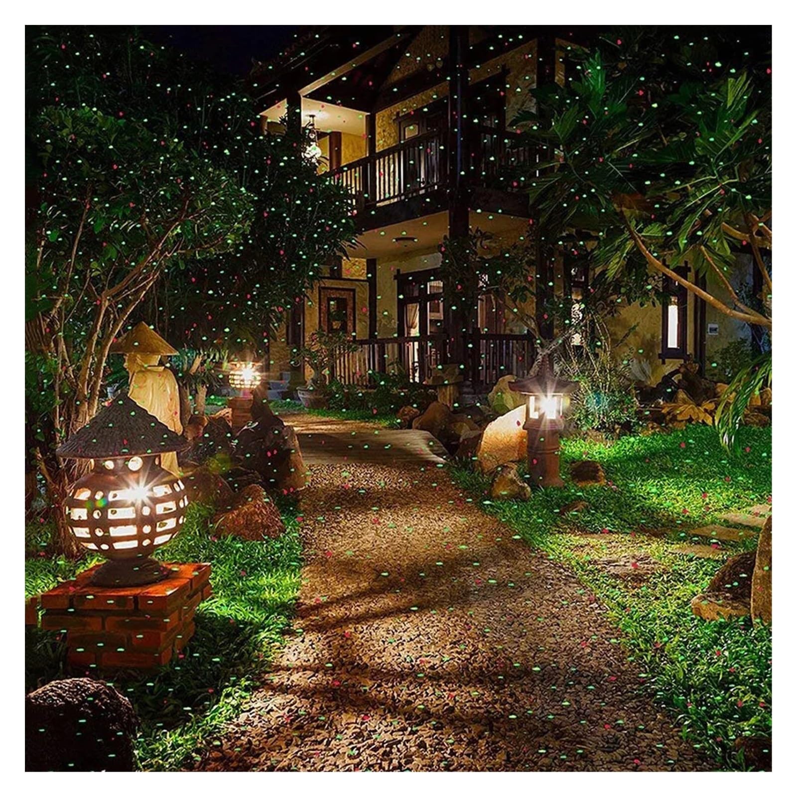 Weihnachten Projektor Licht LED Landschaft Scheinwerfer Rot Und Grün Stern Zeigen Projektor Lampe for Halloween Wand Weihnachten Urlaub