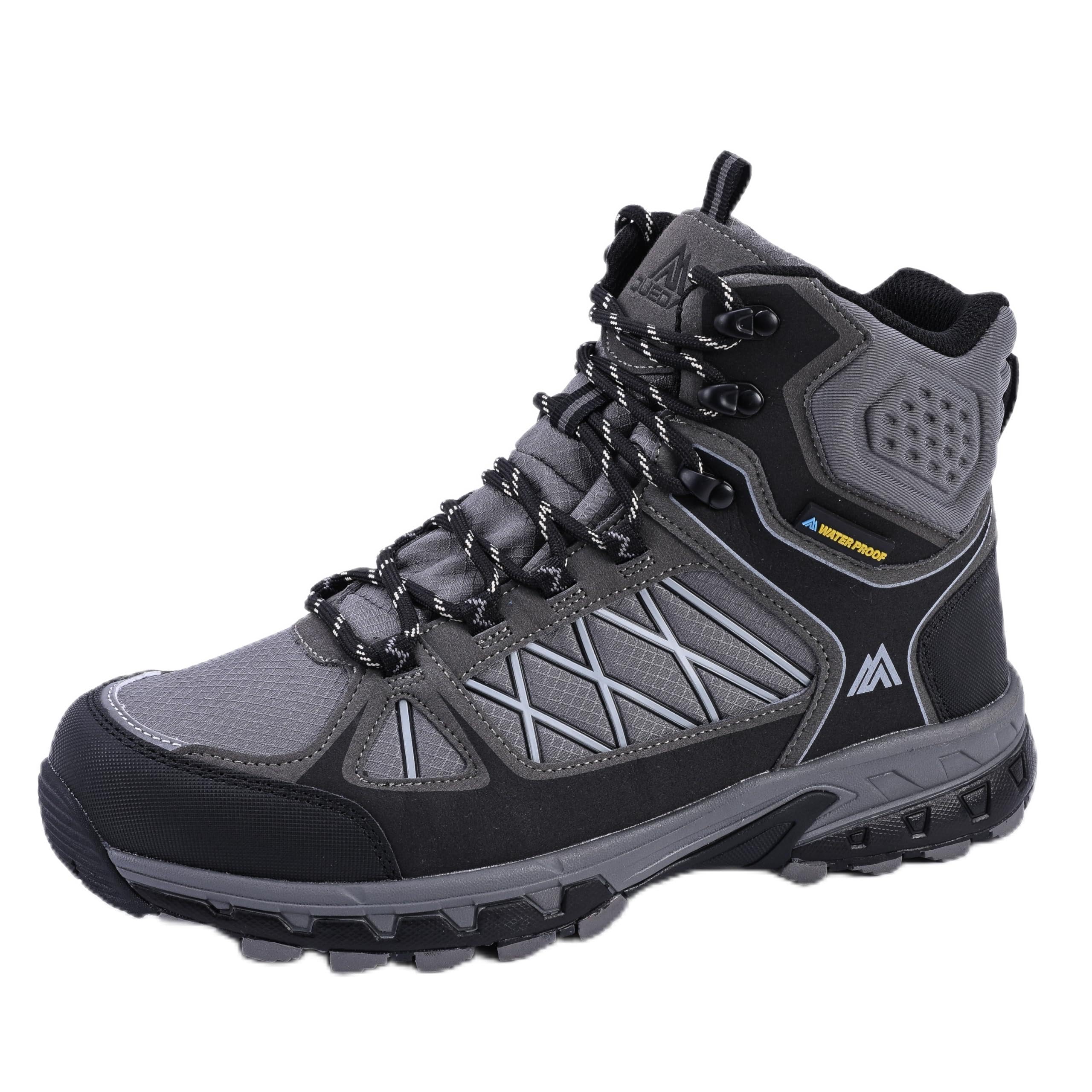 Waterproof Hiking Boots Mens Lightweight Walking Shoes Daily Hike Trekking Trail Outdoor Camping Climbing