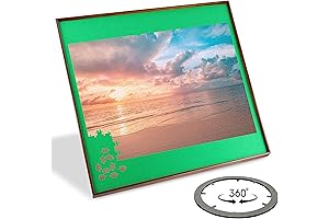 Puzzle Wizardry: Elevate Your Jigsaw Journey with Our 34-Inch Rotating Masterpiece