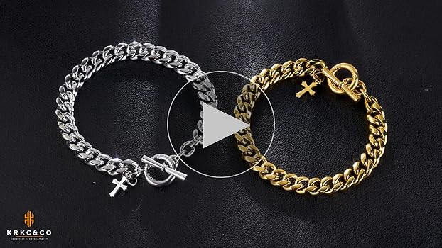 Amazon.co.jp: KRKC&CO ブレスレット メンズ 喜平チェーン