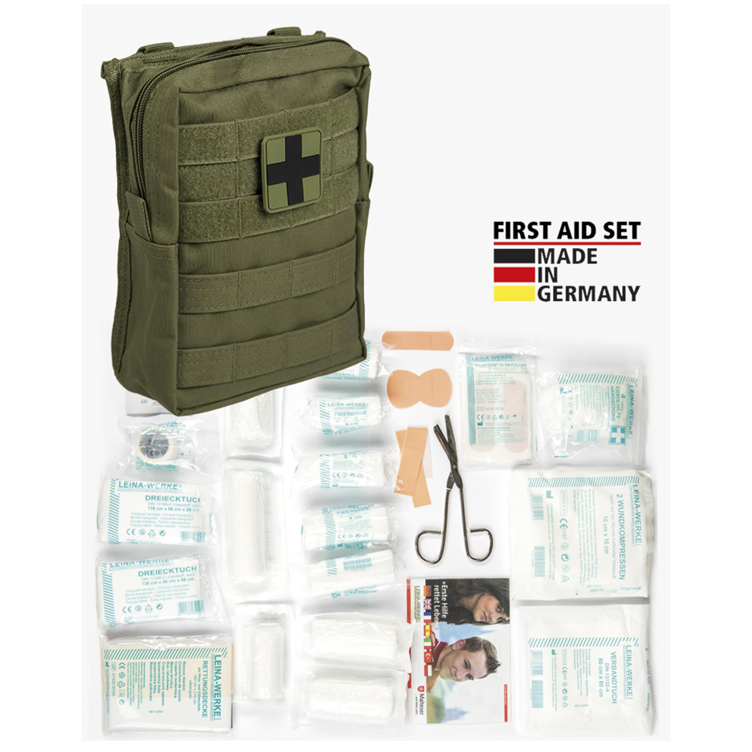 Mil-Tec Grande Kit di Primo Soccorso Leina PRO 43 Parti Oliva