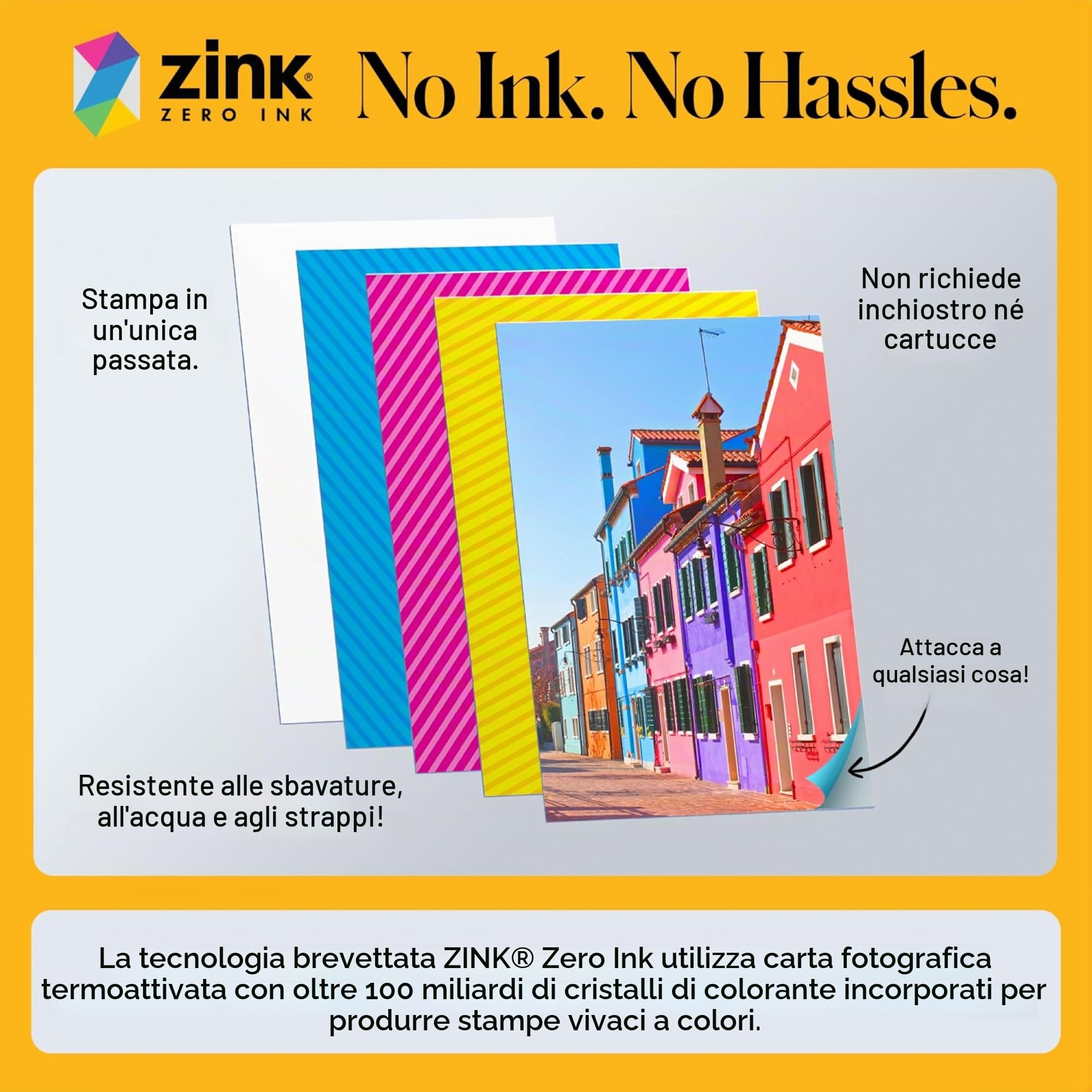 KODAK Printomatic fotocamera a stampa istantanea + custodia morbida + carta fotografica Zink 2x3" 20pz + album + adesivo + cornici per adesivi + cornici sospese + pennarelli - Verde