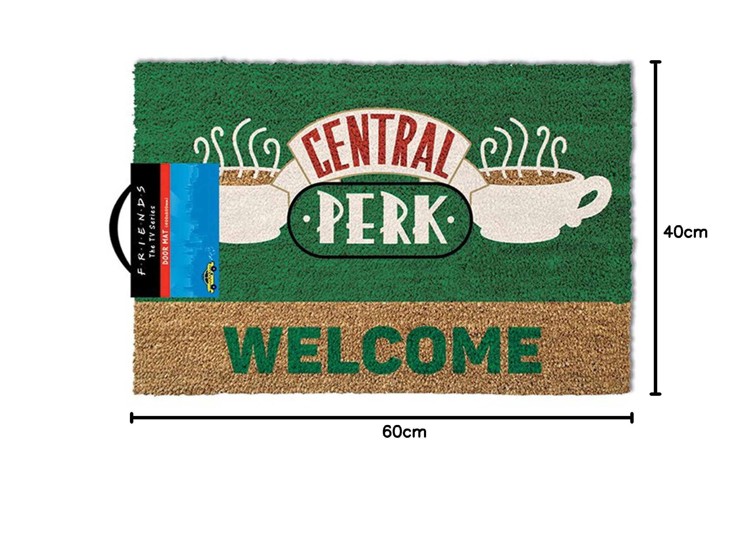 Zerbino Friends Central Perk - Ufficiale, 60x40 Cm, In Fibra Di