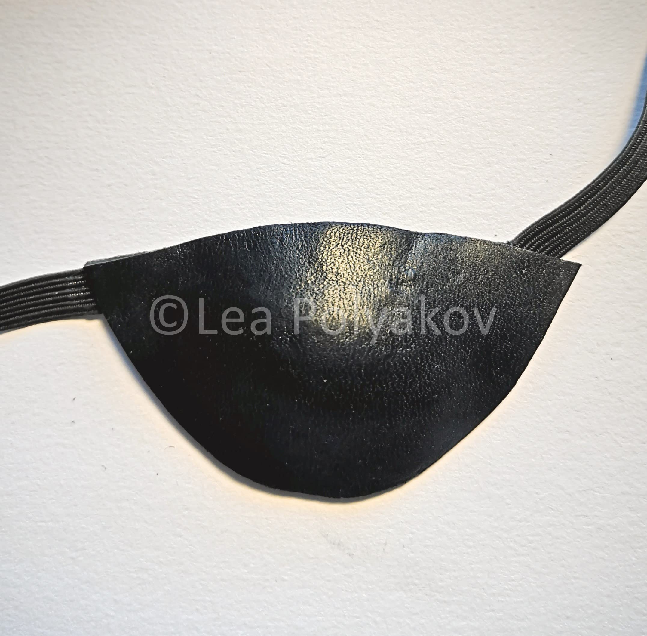 Suzuto Black eye patch ロンT Lサイズ Amazon.com: Handmade Slim Black Brown Tan Real Leather Eye Patch
