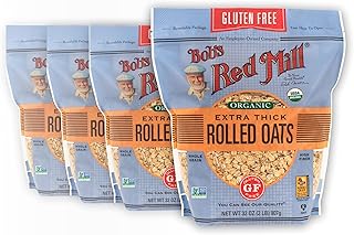 Bob's Red Mill Gluten Free Organic Extra Thick Rolled Oats, 32oz (Pack o...