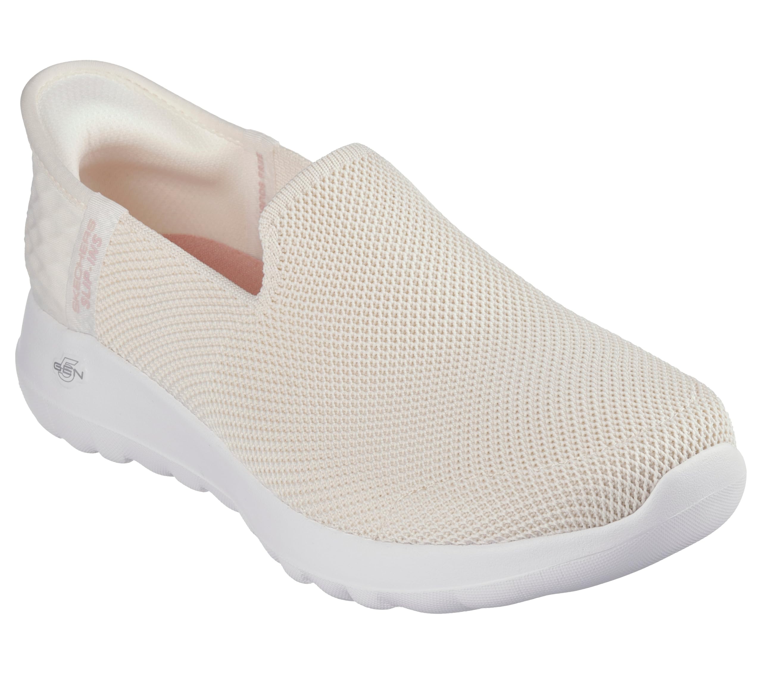 Skechers Women's Go Walk Joy Vela Slip-ins Trainers, Cream White, 7.5 UK