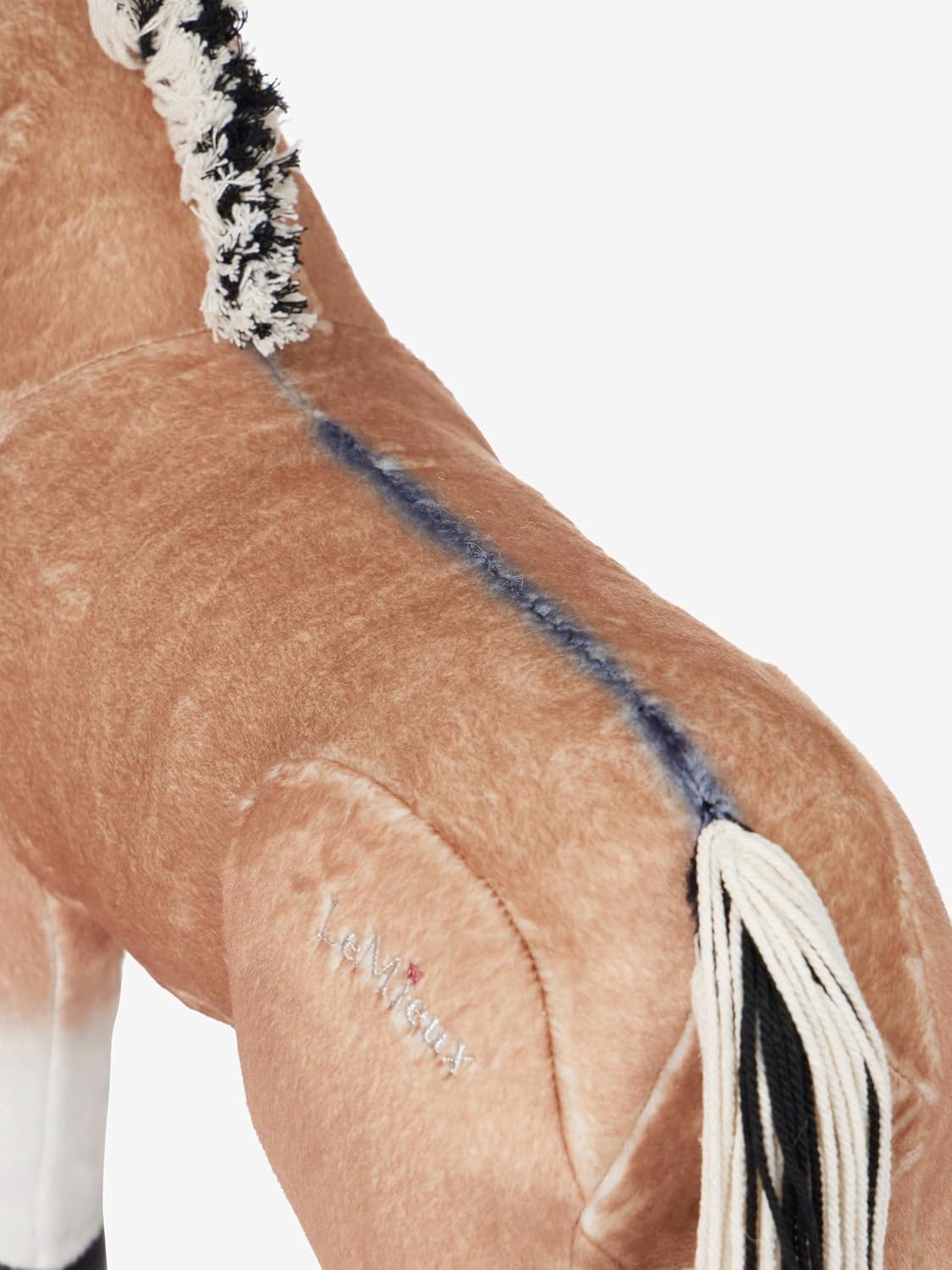 LeMieux Toy Pony Oskar - Norwegian Fjord with Soft Dun Coat - Includes Navy Branded Rug with Handle - Suitable for Ages 3+