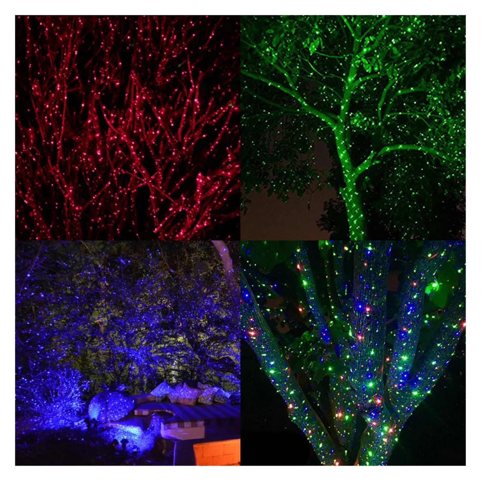 Proiettore Natale Esterno Proiettore a stella a cielo pieno in movimento dinamico a luce esterna a LED Proiettore for alberi da parete con luce di paesaggio da giardino impermeabile RGB Più Luminoso e