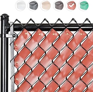 Chain Link Fence Privacy Tape (Redwood)