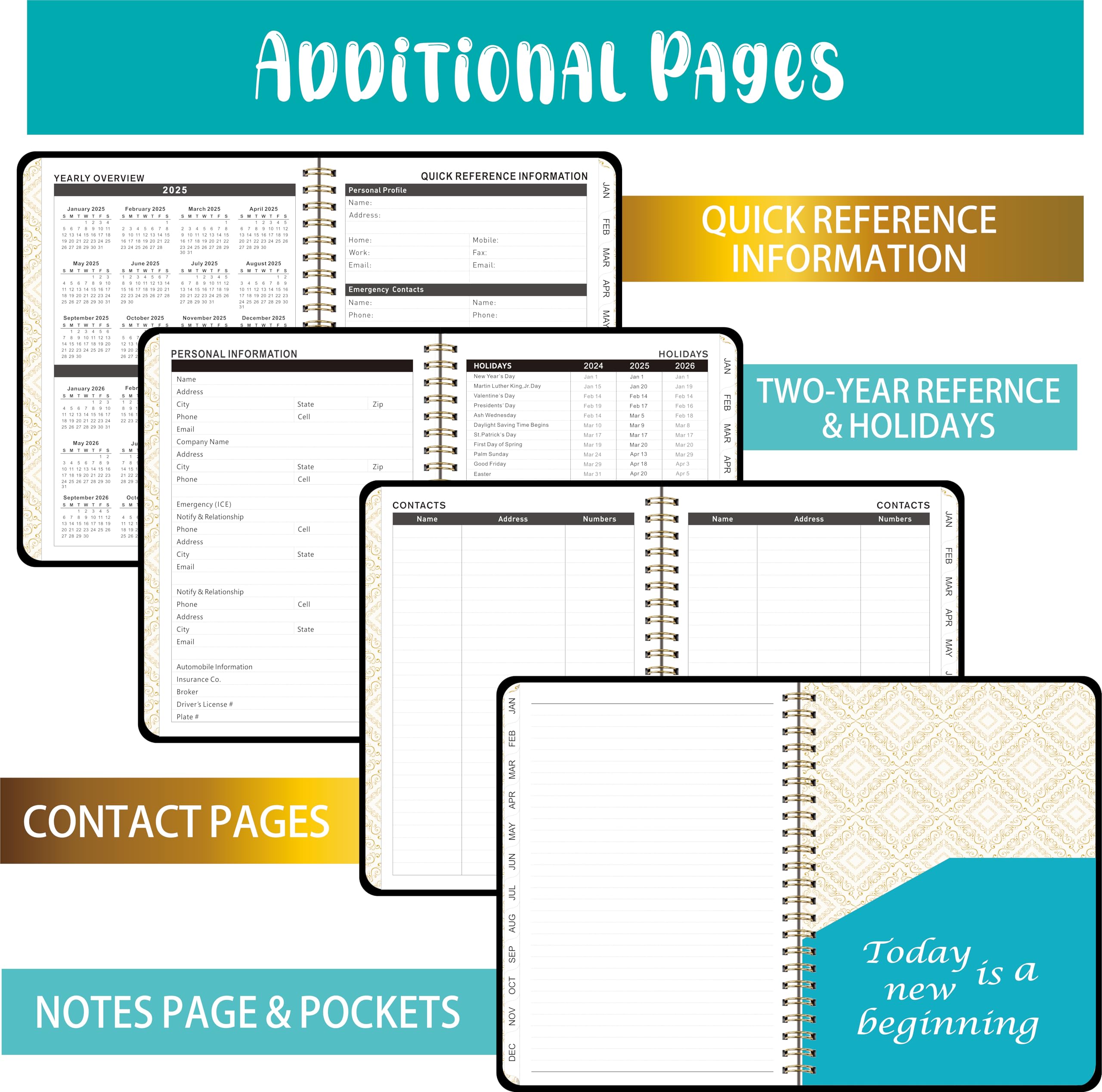 Snapklik.com : 2025 Planner - 2025 Weekly Monthly Planner From January ...