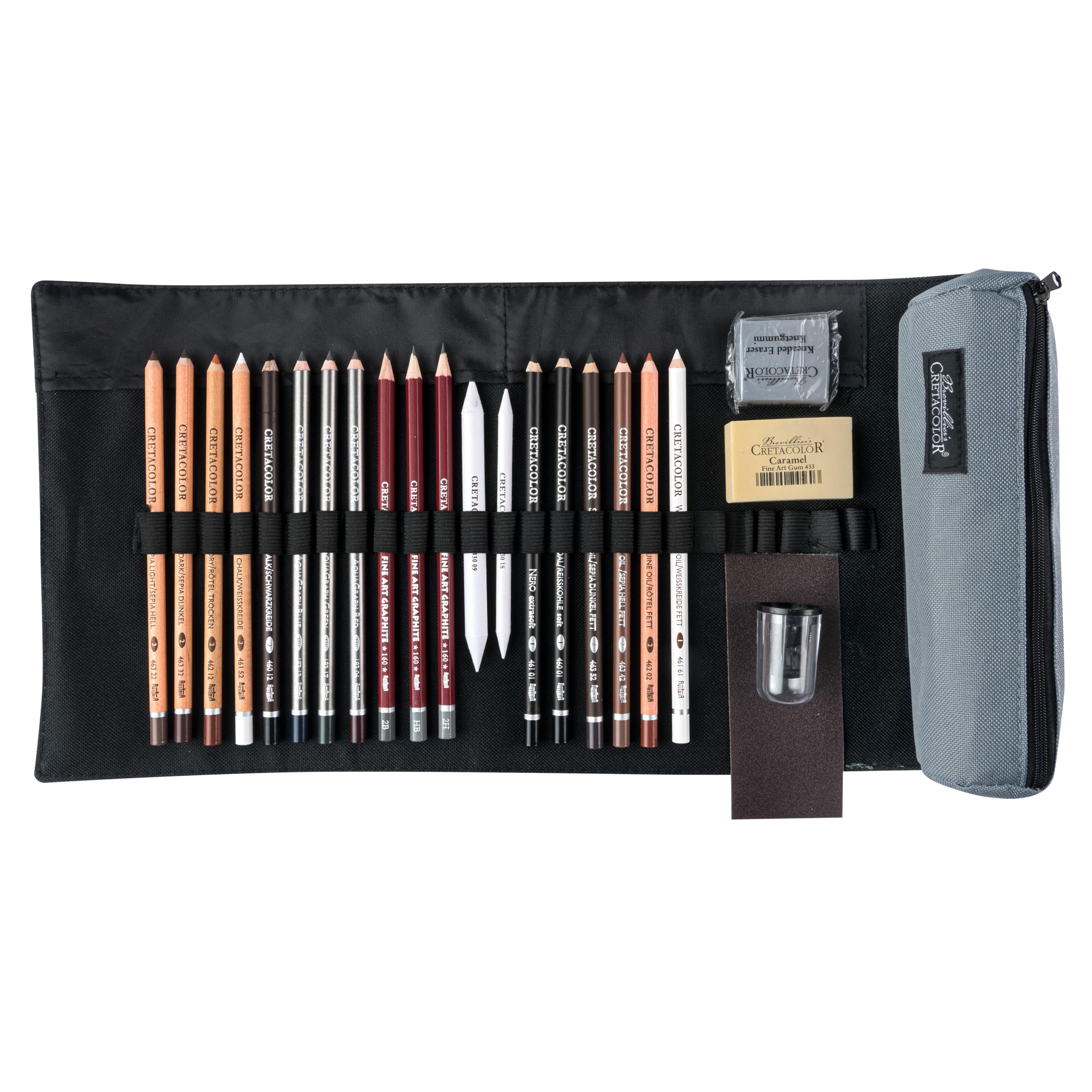 CRETACOLOR Set professionale con custodia, 24 pezzi