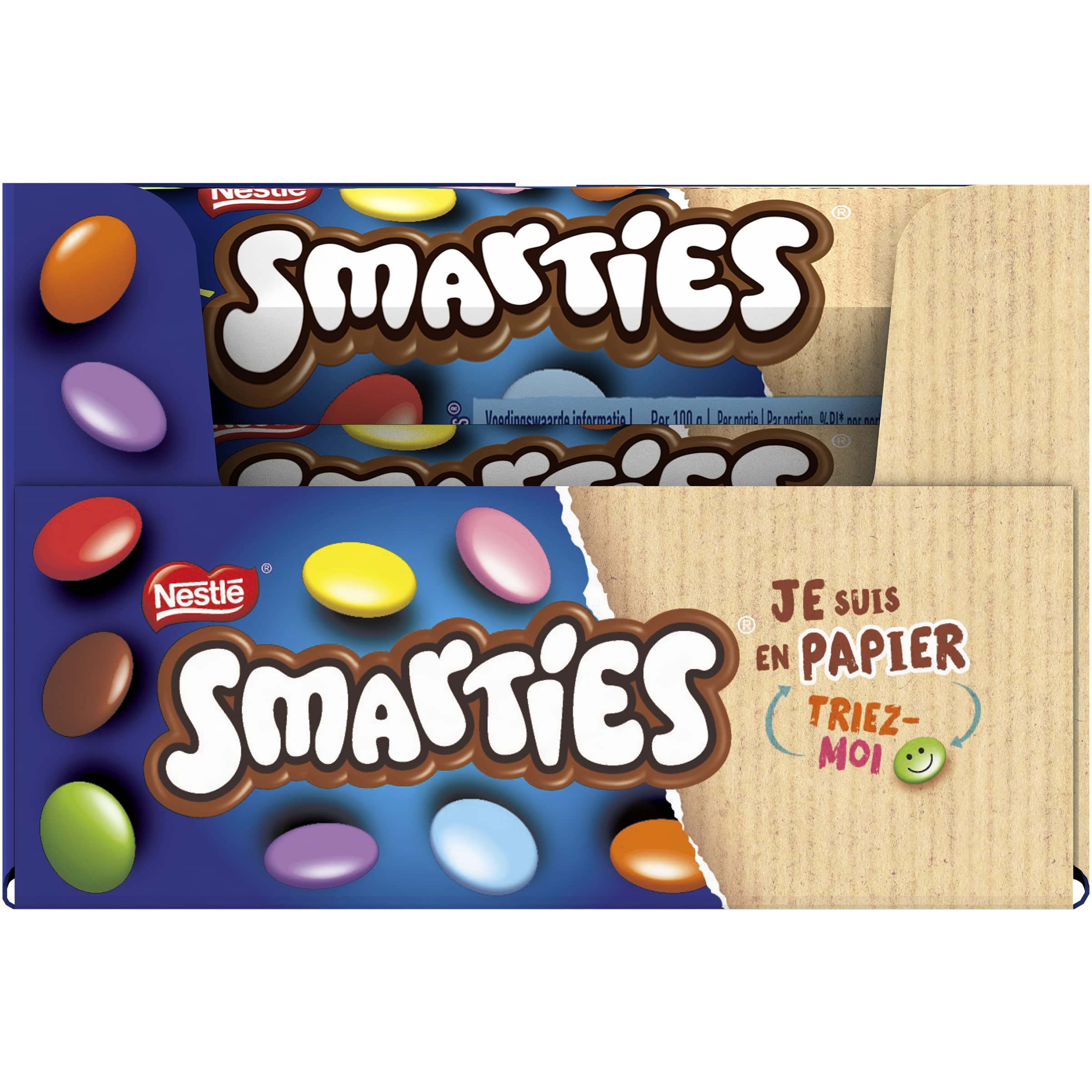 Smarties Tube - Bonbons Chocolatés - Présentoir - Lot de 24x38g
