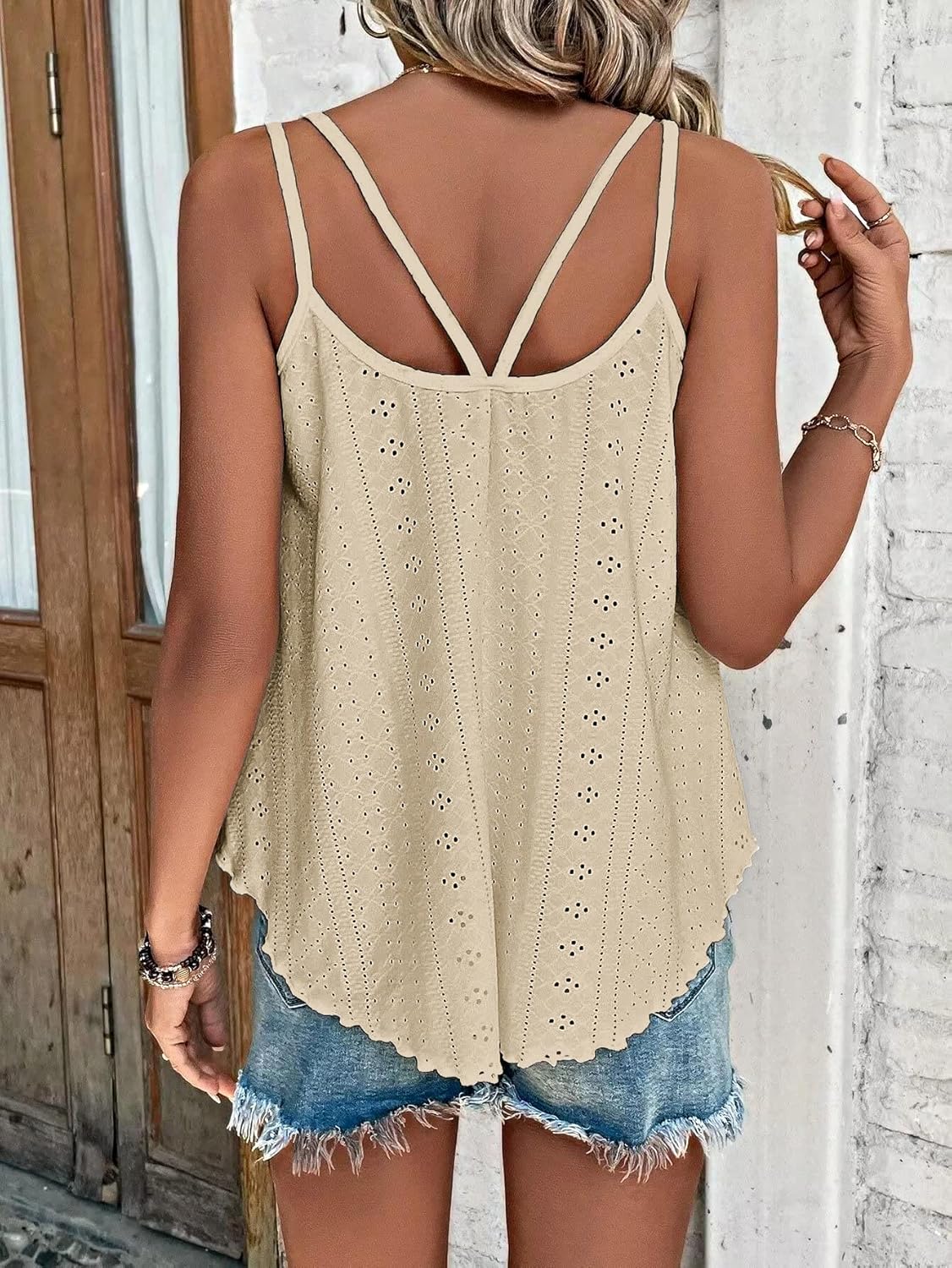 ATHMILE Women's Tank Tops Sleeveless Summer Top Spaghetti Strap Spring Shirt Loose Fit Beach Vacation 2026 Casual - Image 2