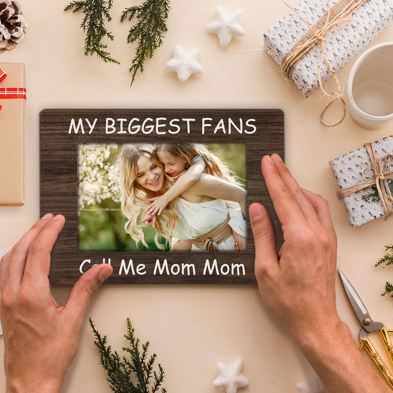 Mom Mother Picture Frame 4x6,Call Your Mom Photo Frame,Mommom Gifts,Mother To Moms Gift,Gifts From Daughter Son