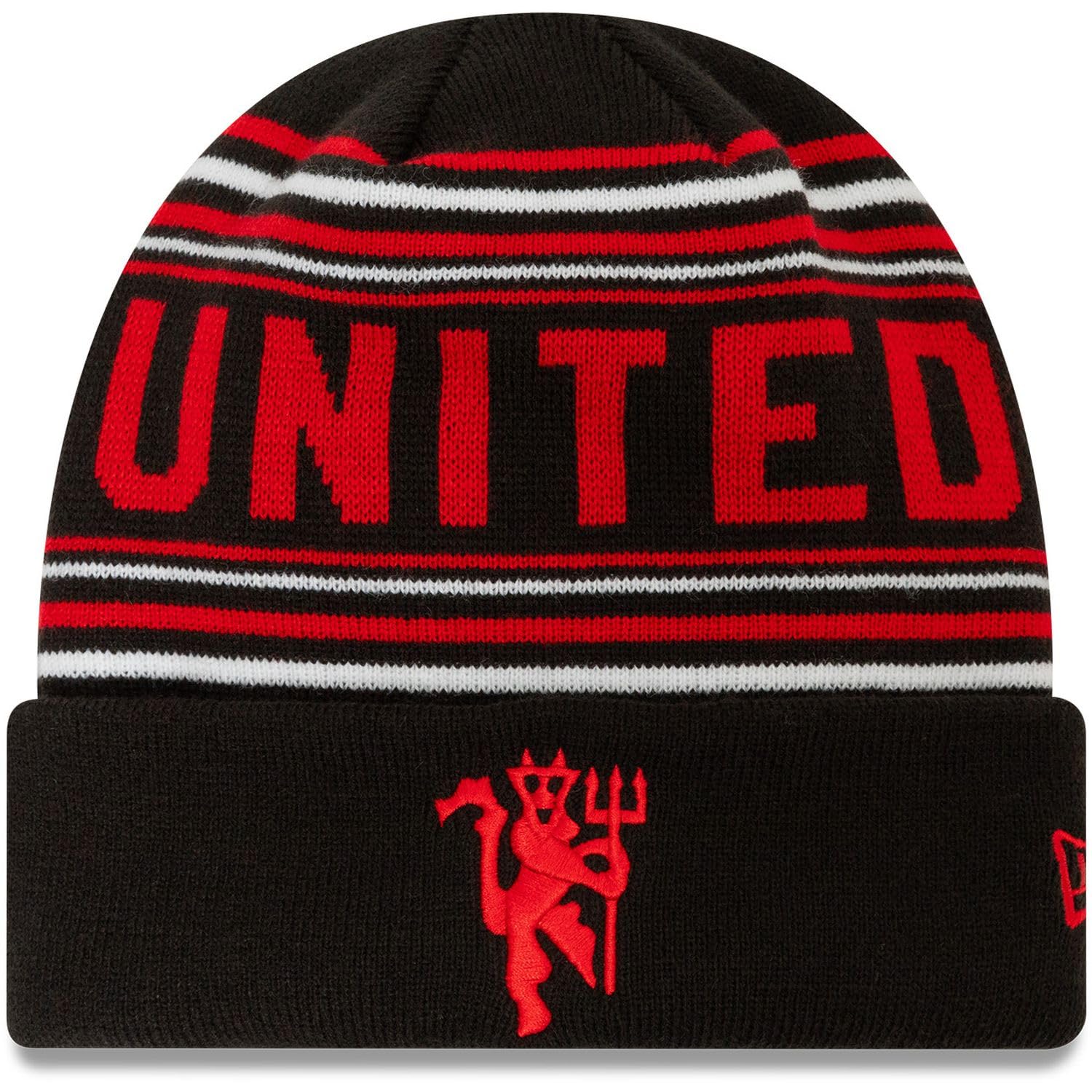 New Era Winter Cuff Beanie - Manchester United Black