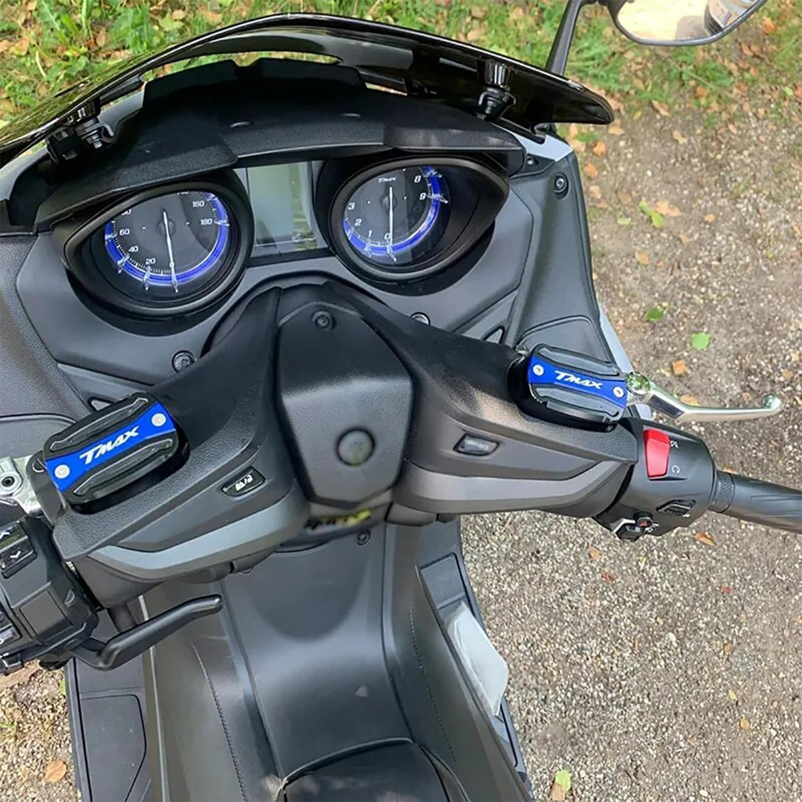 Tappo Serbatoio Olio Liquido Freno Moto Accessori per Yamaha Tmax 500 2004-2011 Tmax 530 DX SX 2012-2019 TMAX 560 2022 2023 Tech Max Tmax560 (blu)