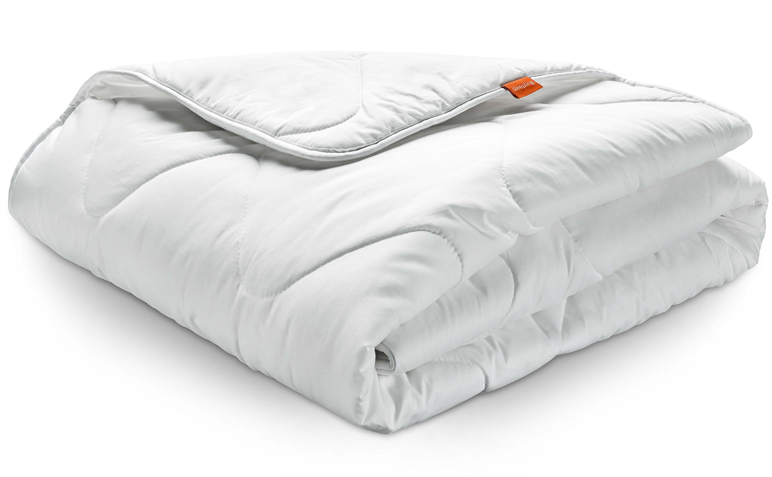 sleepling Winter Bettdecke 155x220 cm, Winterdecke Warm, Made in EU, Oeko-Tex 100, Waschbar 60 Grad, Winterbettdecke 155 x 220, 100% feine Mikrofaser, Basic 100