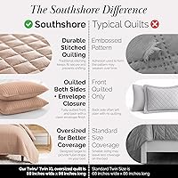 Vista 83 de Southshore Fine Living, Inc. Juego de edredón de tamaño King de gran tamaño, colcha de lavanda King/California con 2 fundas de almohada a juego
