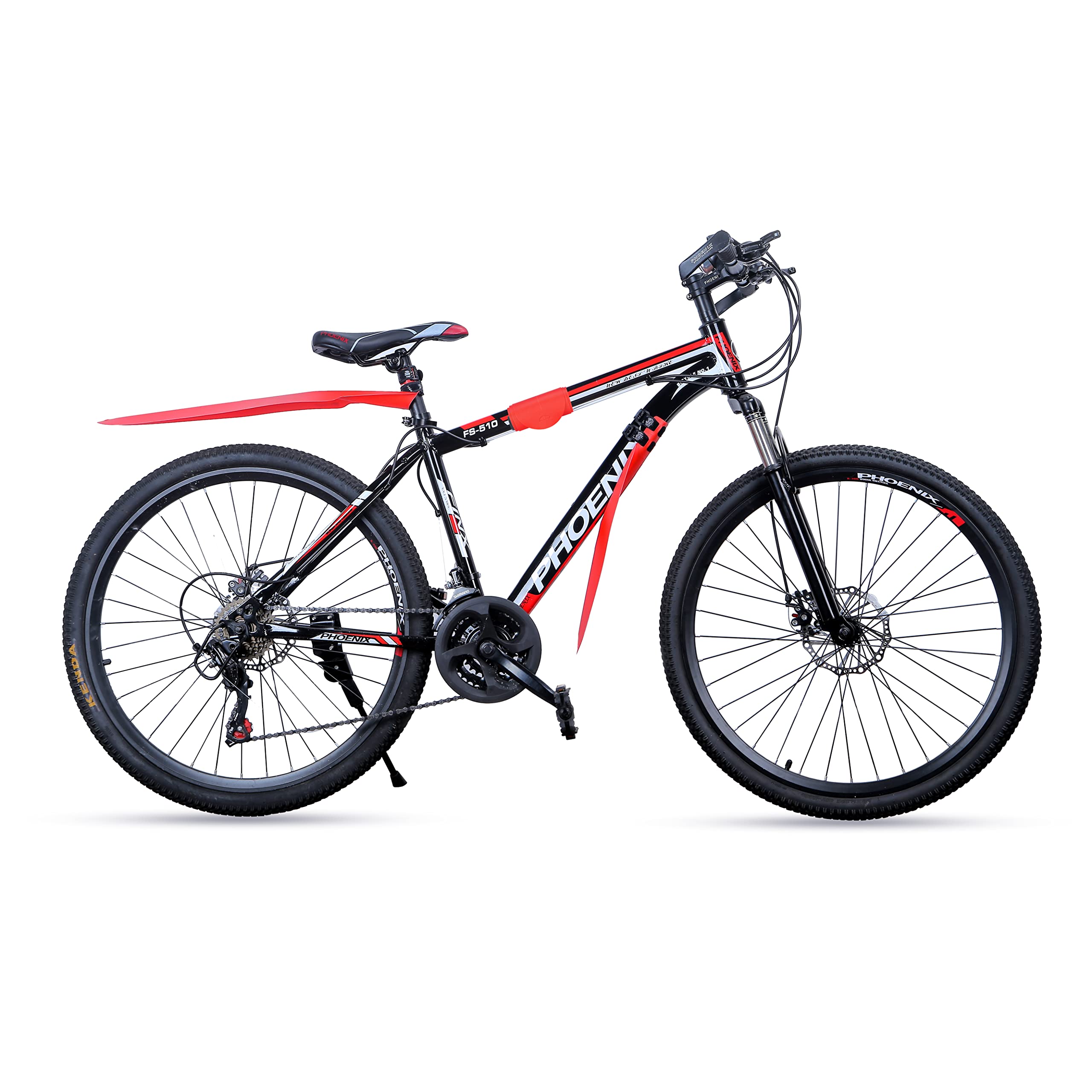 YF SMART Rollbarer Fahrrad-Schutzblech, in Sekunden installiert, leicht zu verpacken, umweltfreundlich, leicht, passend für verschiedene Fahrradtypen (rot-hinten) Sport & Freizeit