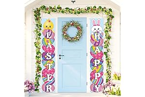 Easter Door Hanger Decor: Brighten the Season with Festive Egg and Chick Motif