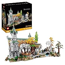 LEGO 10316 Icons Il Signore degli Anelli: Gran Burrone, Costruisci ed Esponi la Valle della Terra di Mezzo, Grande Set Immersivo per Adulti, 15 Minifigure come Frodo e Bilbo Baggins (Esclusiva Amazon)