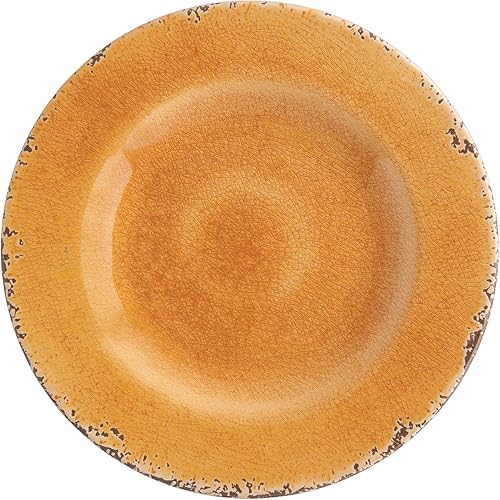 Miniatura 4 de UP ware Crackle - Juego de 6 platos de ensalada de melamina, sin BPA, aptos para lavavajillas, platos de ensalada para risotto, pasta y ensalada,