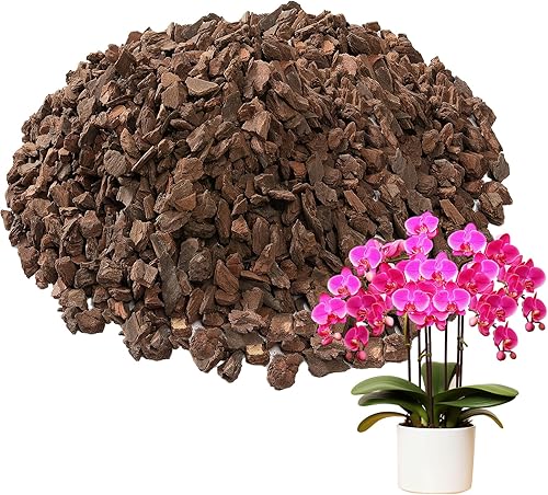 Miniatura 1 de Corteza para macetas de orquídeas, corteza de madera de pino orgánica mediana de Nueva Zelanda secada al sol para orquídeas, mezcla de compost