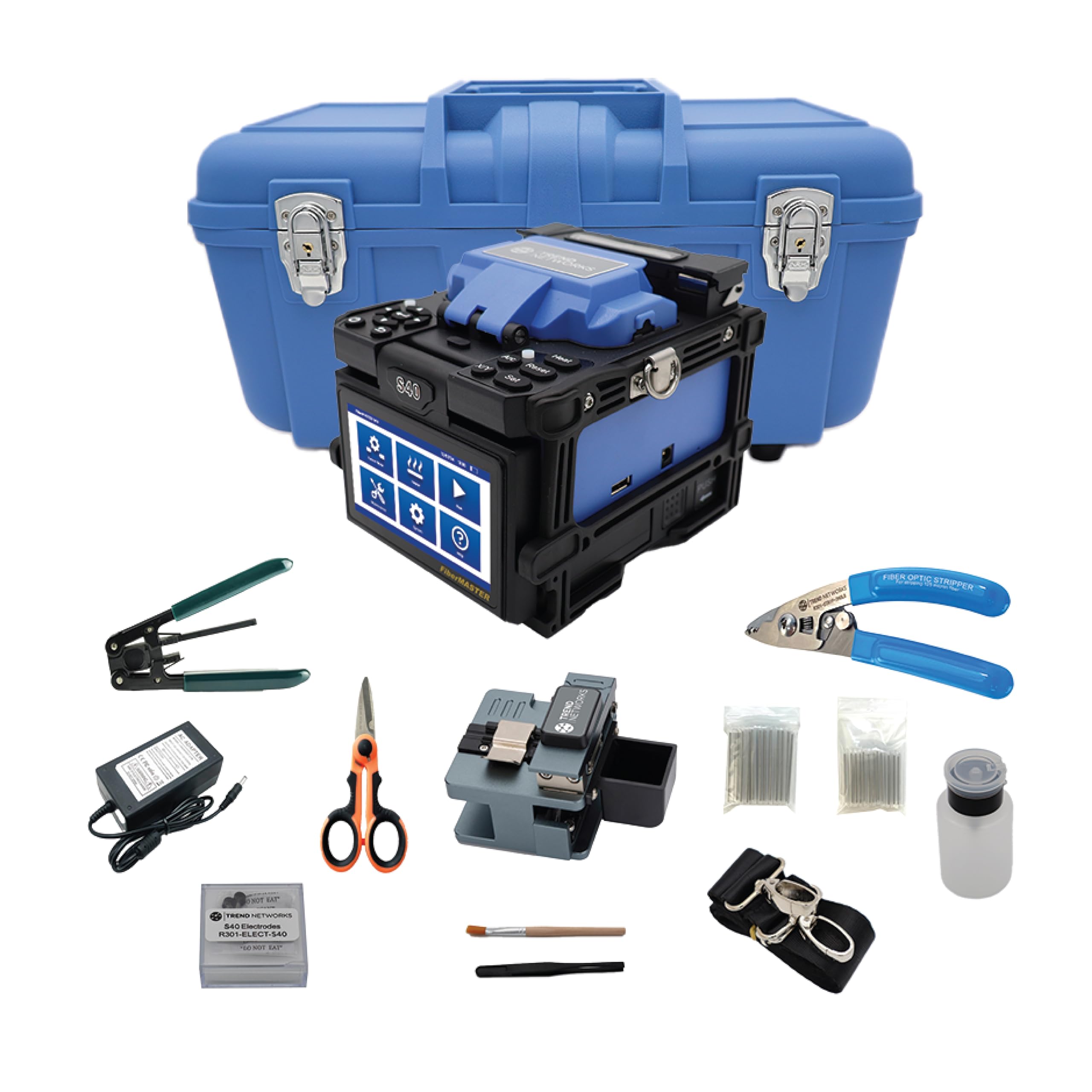 TREND Networks | Adaptive Clad Alignment Fusion Splicer | Optical Fiber Splicer | 3-Year Warranty | FiberMASTER S40 | R301-S40K