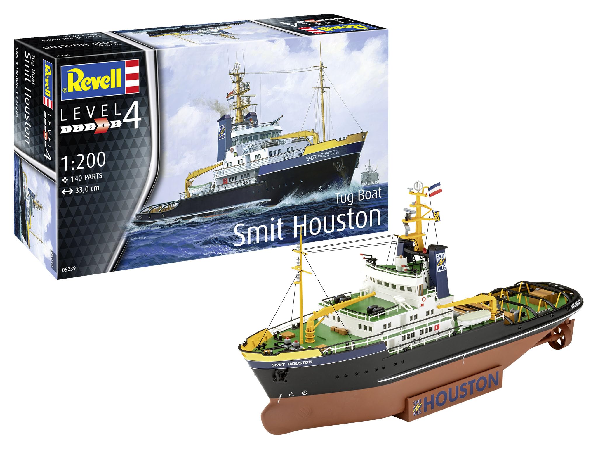 Revell Model Tug Boat Smit Houston Kit 05239 Scale 1/200