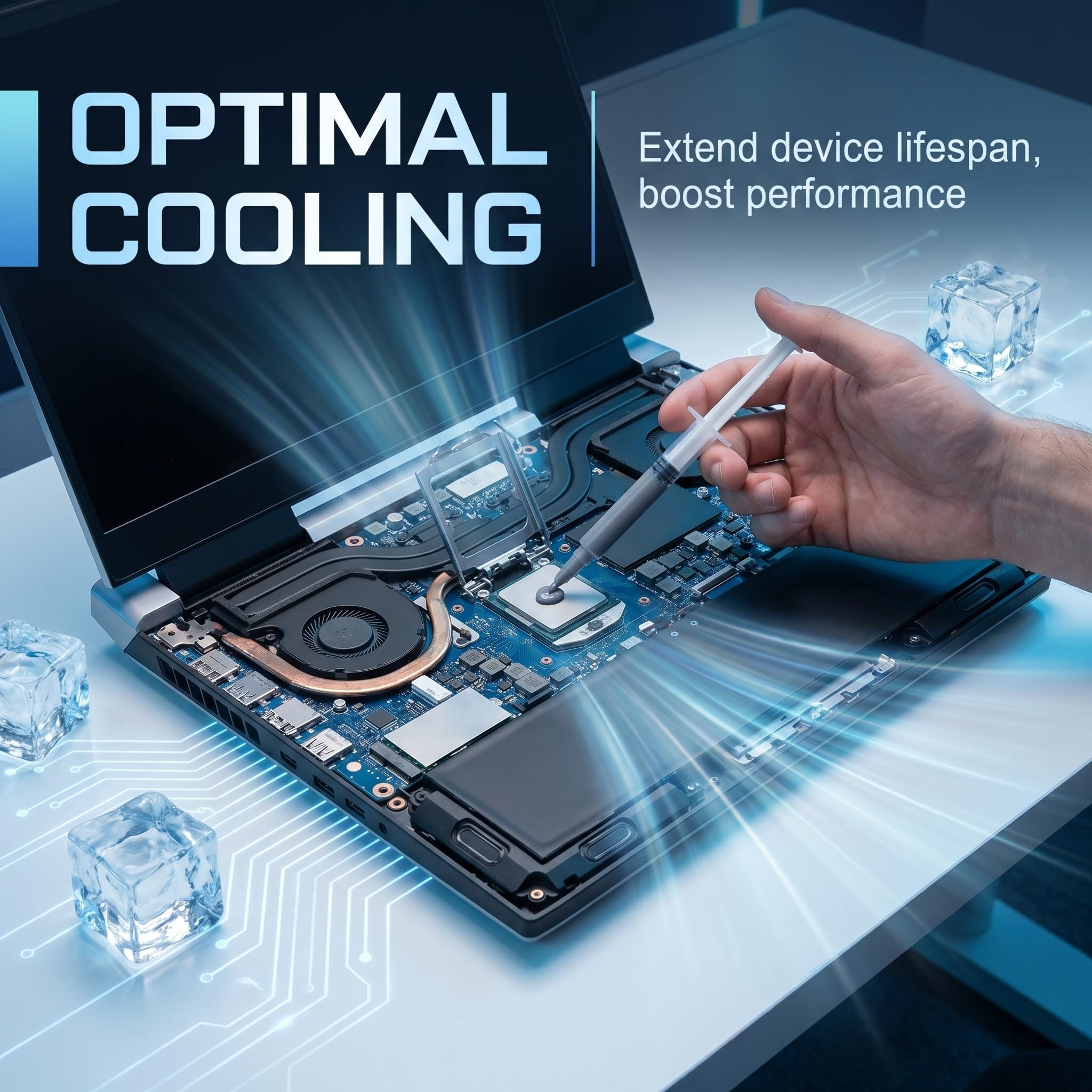 20 Pezzi Pasta Termica CPU Alte Prestazioni, Pasta Termoconduttiva Grigia per Processore, PC, Laptop, GPU, Scheda Video e, Thermal Paste per Dissipatore di Calore