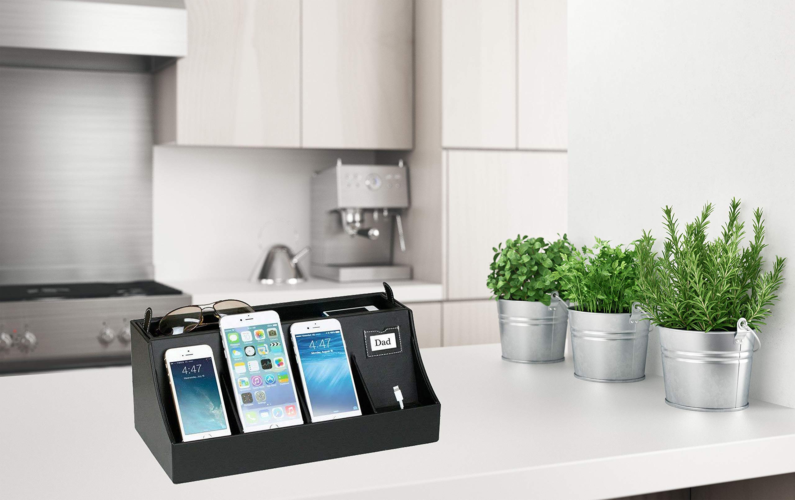 G.U.S 4 Dock Smart Phone Charging Station and Valet Universal Organizer