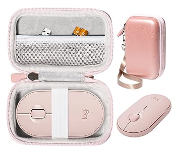 CaseSack Mouse Case for Logitech Pebble, Pebble M350, M355, i345 Wireless Bluetooth Mouse (Rose Gold)
