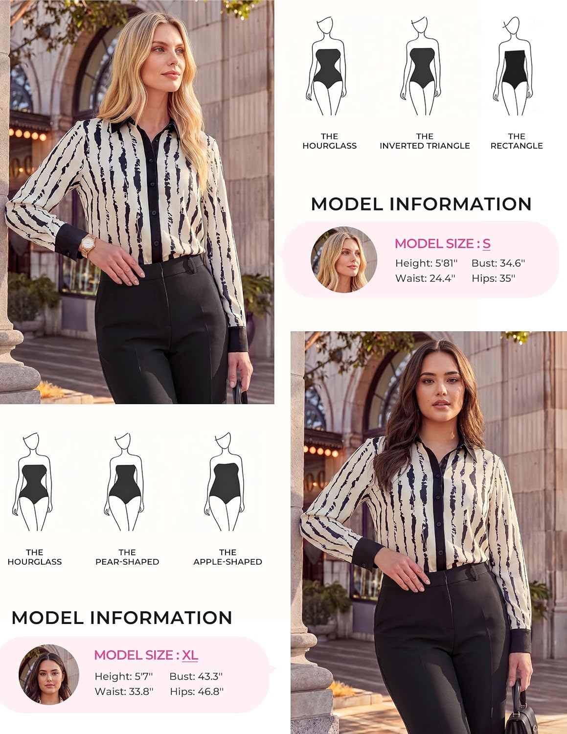 GRACE KARIN Womens Silk Button Down Shirts Satin Floral Blouses Long Sleeve Business Casual Tops 2026