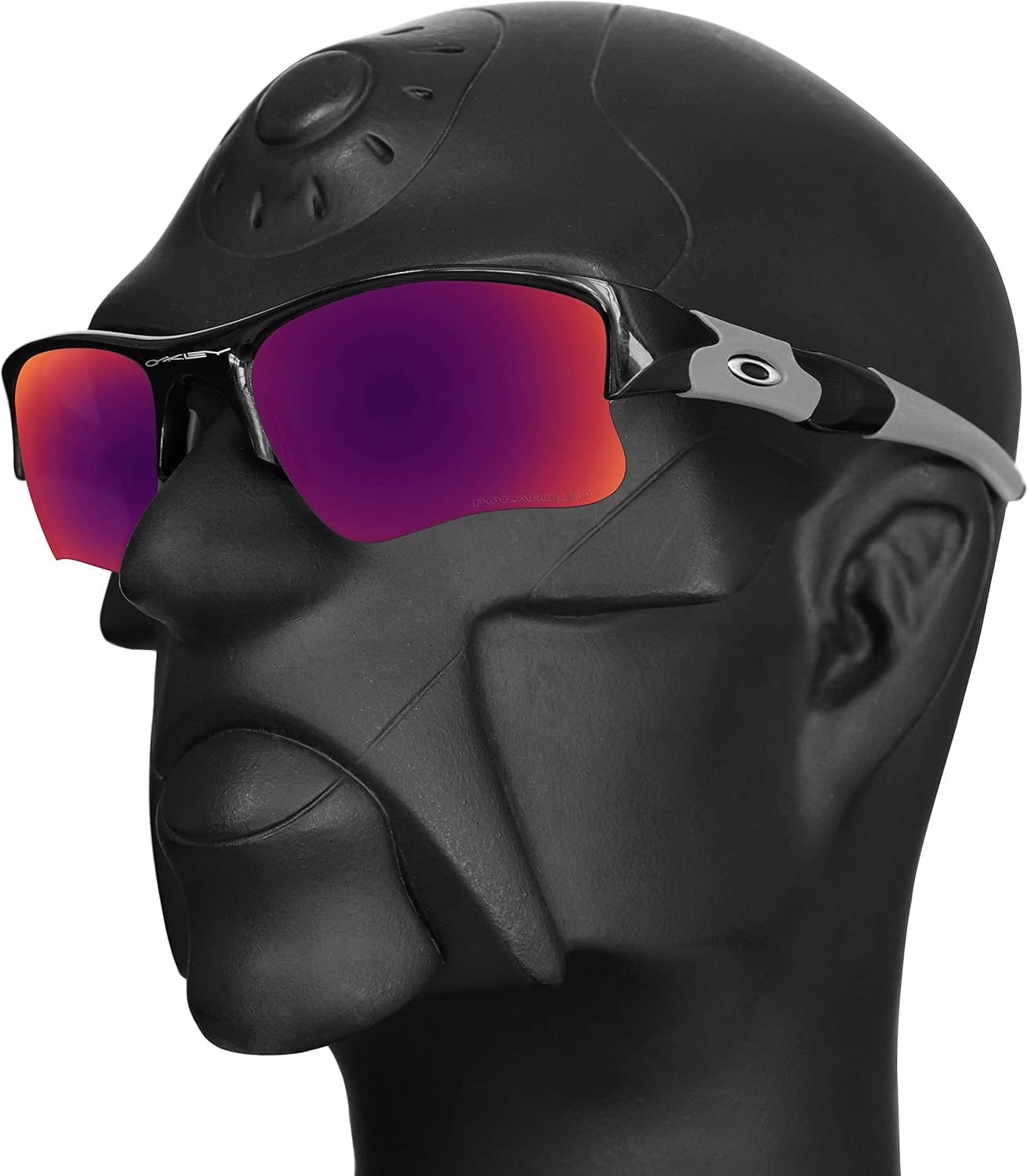 Ensky HardyShield Replacement Lenses for Oakley Flak Jacket XLJ OO9009 63mm Sunglasses - Crimson Lake