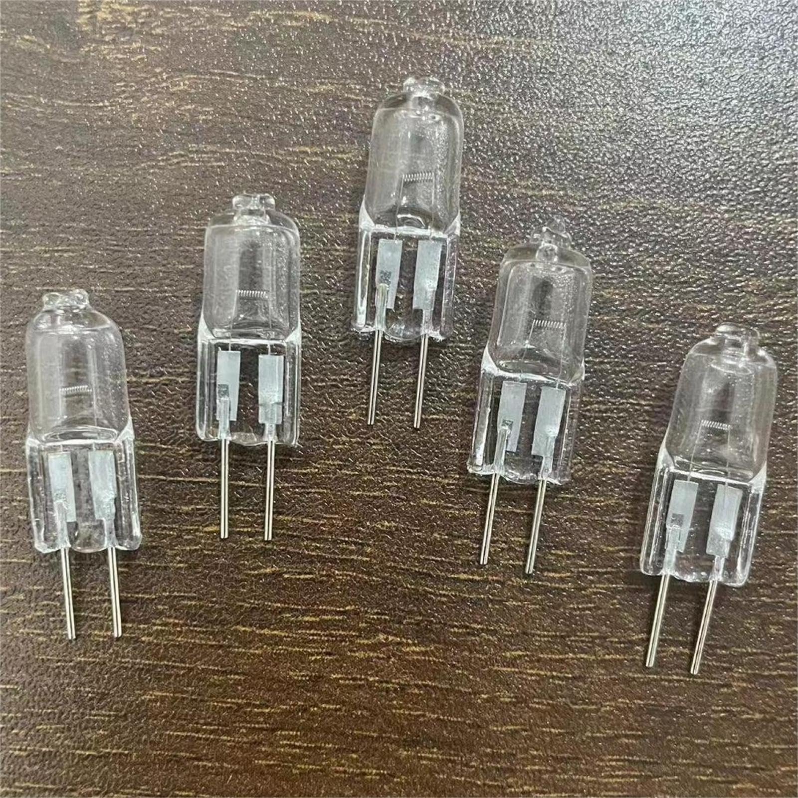 WYLIELAMSH 5PCS 20w 6v G4 Tungsten Halogen Bulbs 5W 15W 6V G4 25W 30W 40W G4 Halogen Bulb 10W for Cabinet Light Bulbs G4 Bulb 15W