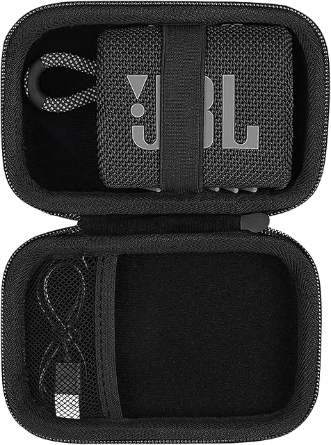 co2CREA Hard Carrying Case for JBL GO3 Go 3 Ultra Portable Rechargeable Bluetooth Speaker (Case Only)