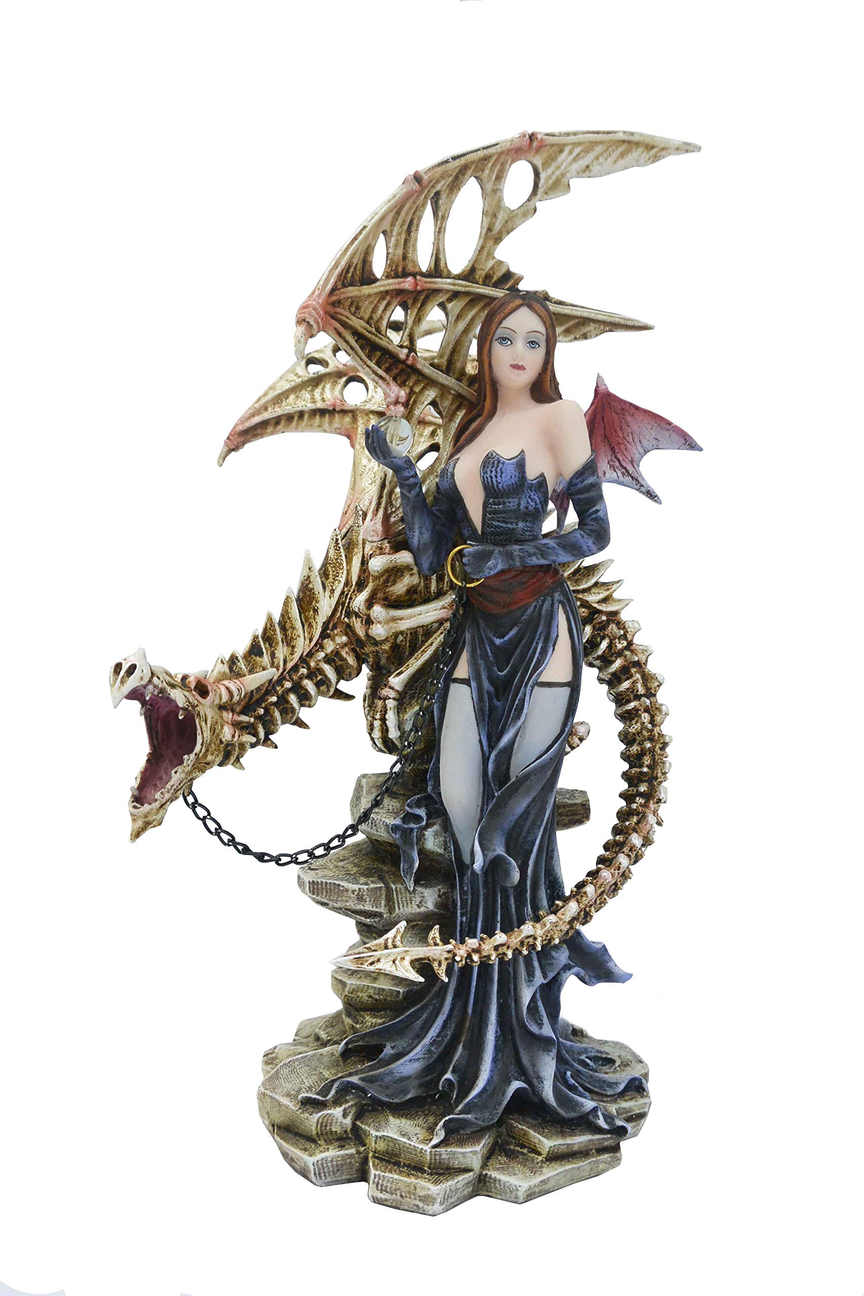 Figurine fée dragon Machiavel de 18x28cm Monde Féérique