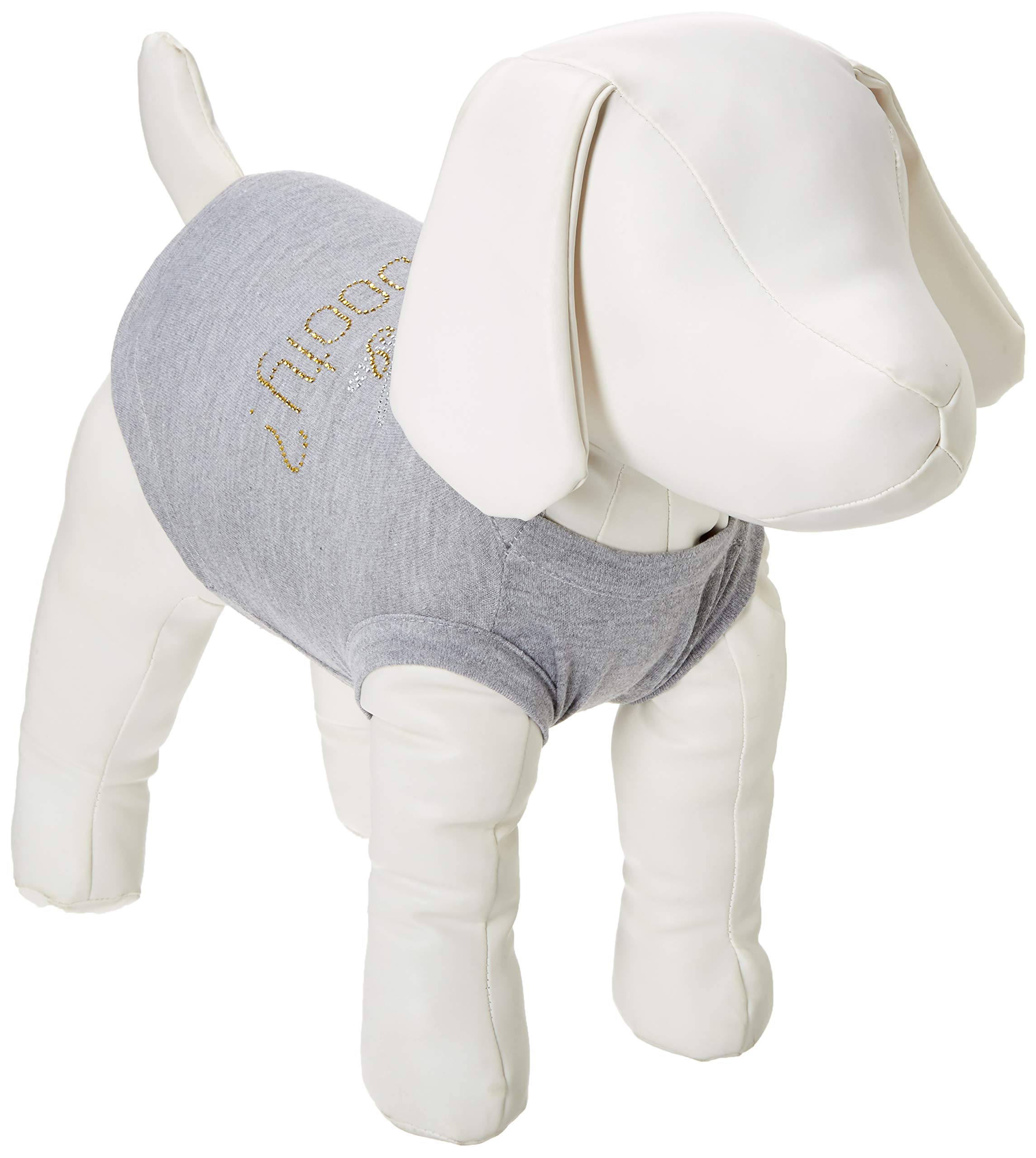 Mirage Pet Products Got Booty Rhinestone Pet Shirt, Medium, Grey