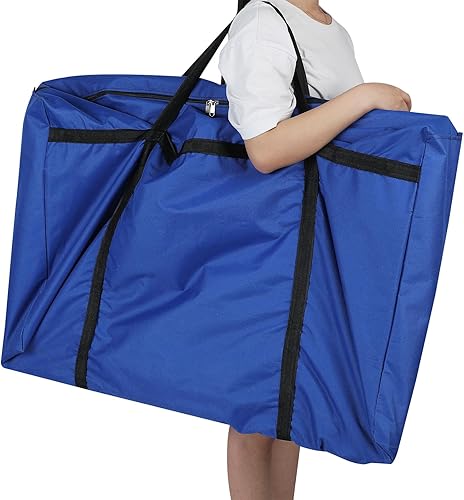 Miniatura 3 de Paterr Tablero de póster triple con bolsa de almacenamiento, tela de gancho y bucle, tablero de presentación plegable de 3 paneles para ferias de