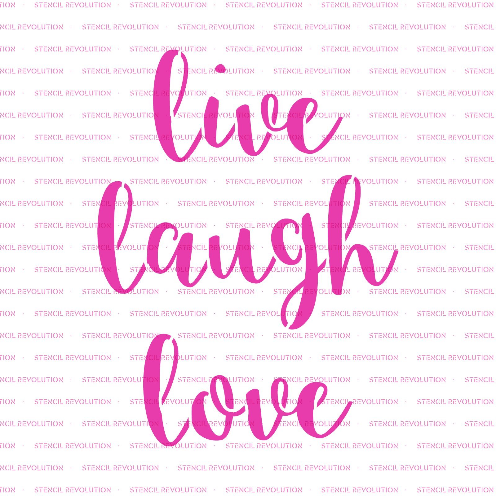 Amazon.com: Live Laugh Love Stencil - Craft Expressive Signs and Quotes Easily, Mylar Live Laugh Love Stencils