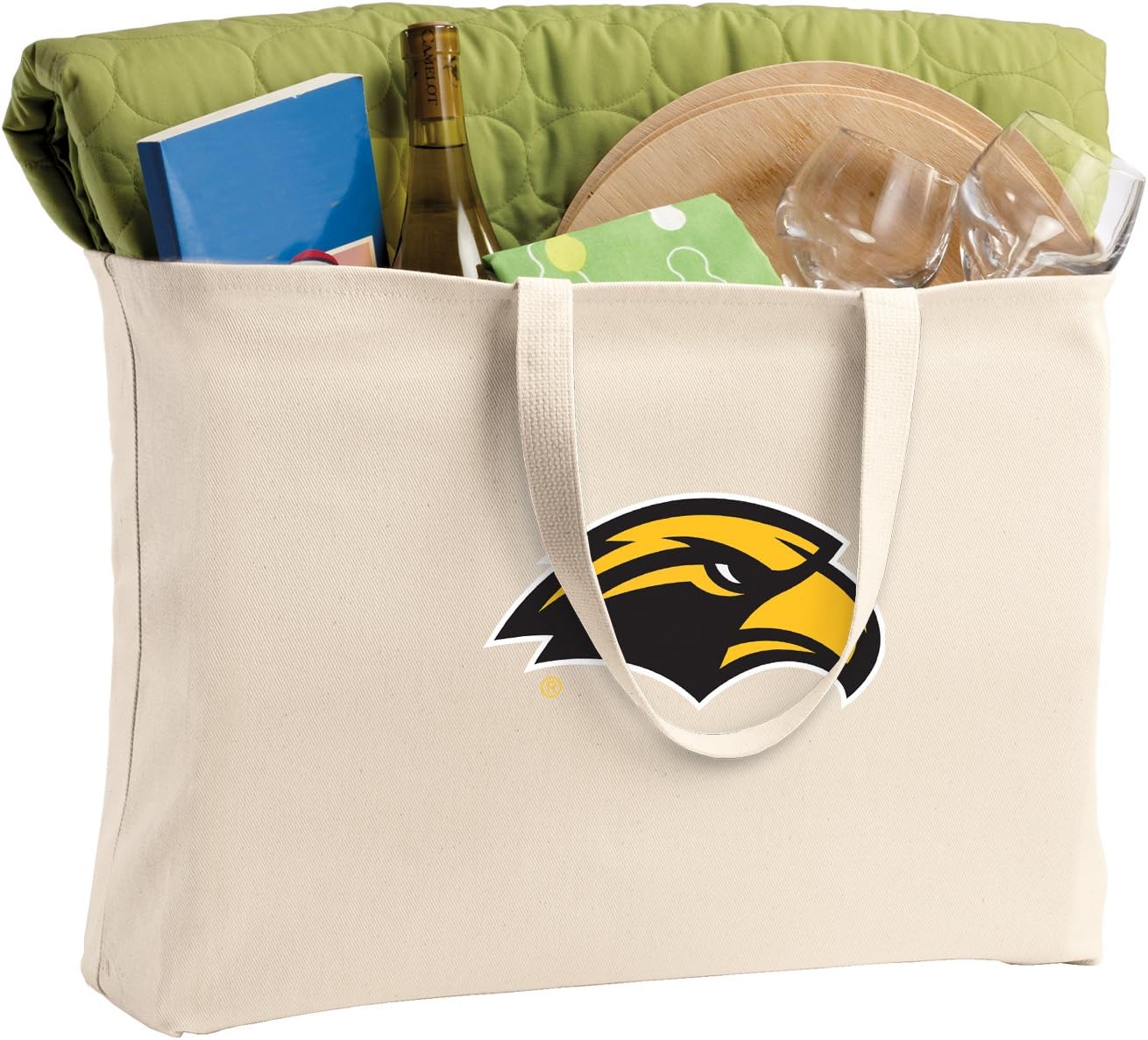 Broad Bay JUMBO Southern Miss Tote Bag or Large Canvas USM Shopping Bag