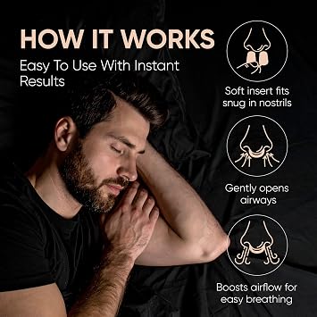 Nasal Dilators for Sleeping and Breathing, Reusable Snoring Solution