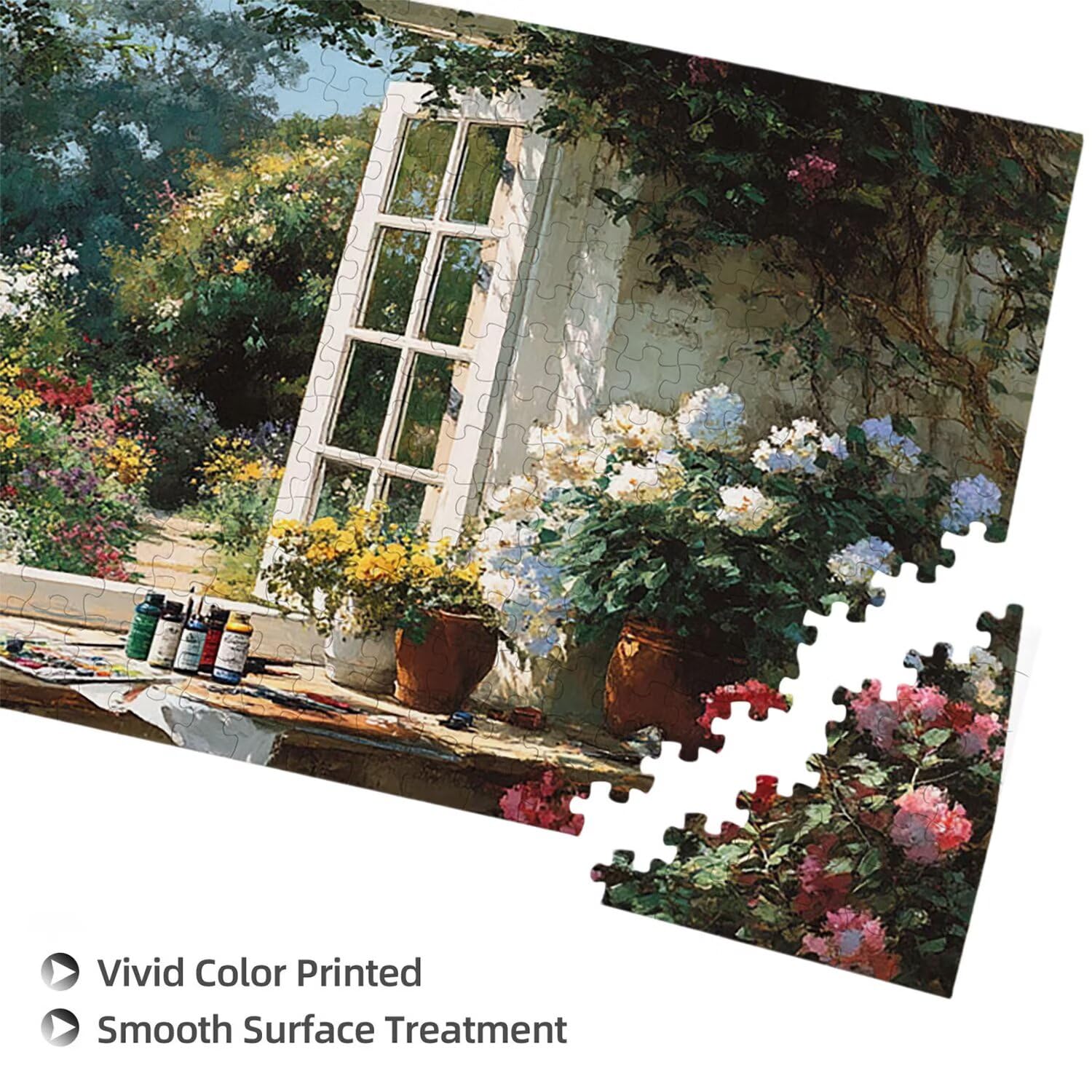 Puzzle dla dorosłych 1100 elementów, puzzle z kwiatami krajobrazowymi, dla dorosłych klasyczne puzzle i od 14 lat junior, rodzinna rozrywka domowa puzzle prezent 87x42cm l-227