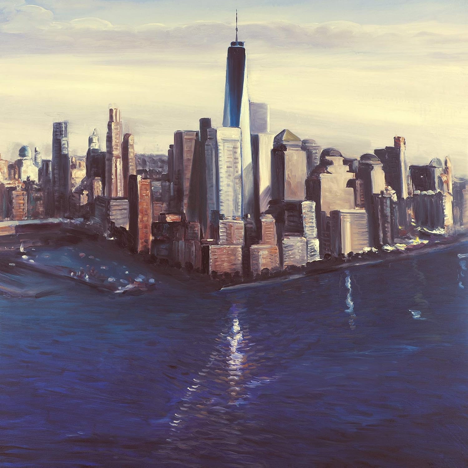 BEGIN DECO MAISON - HOME DECOR City of New-York Vintage, Fine Art Gallery Wrapped Canvas 36x36