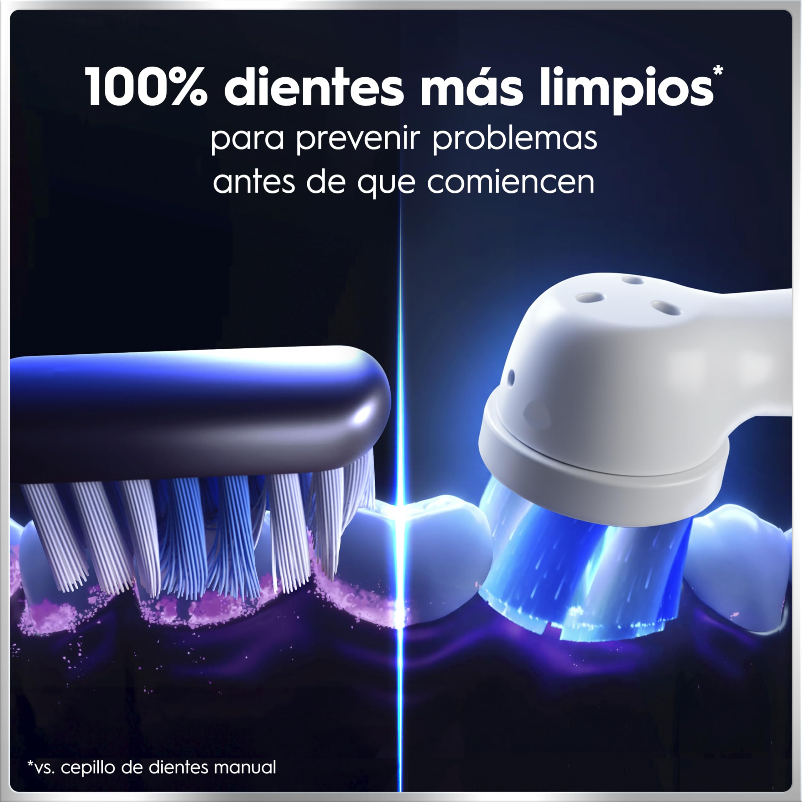 Oral-B iO 6 Cepillo De Dientes Eléctrico Gris Con Mango Recargable, 3 Cabezales y 1 Estuche De Viaje, 5 Modos De Cepillado Con Blanqueamiento Dental, Sensor De Presión, Diseñado Por Braun